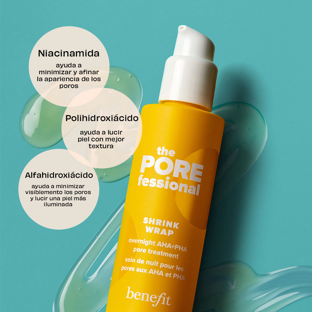 THE POREFESSIONAL SHRINK WRAP: TRATAMIENTO EXFOLIANTE DE POROS AHA+PHA NOCTURNO (TRATAMIENTO NOCTURNO PARA POROS)